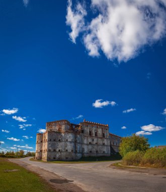 Medzhybizh kale manzaralı görünüm. Yer yer: Medzhybizh, Ukrayna