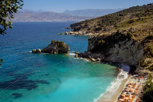 Beautiful Beach Holiday Albania Ionian Sea — Stock Photo, Image