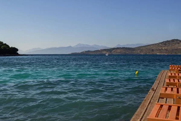 Beautiful Beach Holiday Albania Ionian Sea — Stock Photo, Image