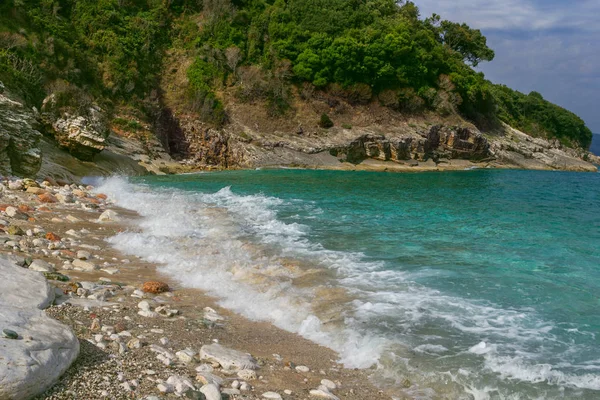 Beautiful Beach Holiday Albania Ionian Sea — Stock Photo, Image