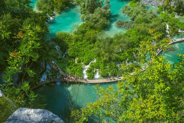 Bela Vista Parque Nacional Dos Lagos Plitvice Croácia — Fotografia de Stock