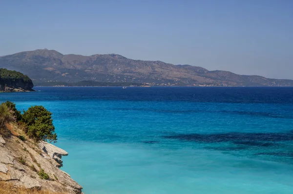 Beautiful Beach Holiday Albania Ionian Sea — Stock Photo, Image