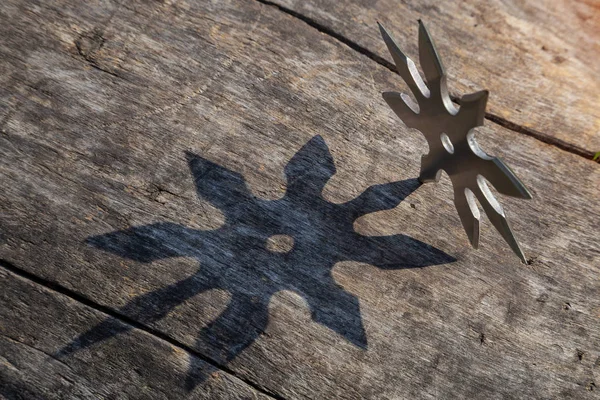 Shuriken (throwing star), traditional japanese ninja cold weapon