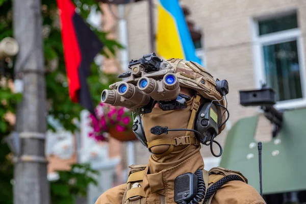 Khmelnitsky. Ukraine. May 23, 2019 Soldiers of the Ukrainian arm — Stock Photo, Image