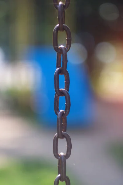 Stahlkette im Hintergrund. Motivator — Stockfoto