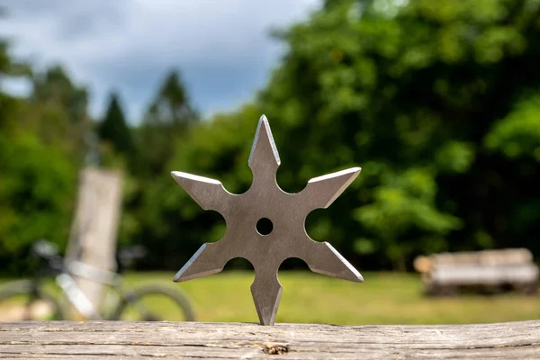 Shuriken (throwing star), traditional japanese ninja cold weapon