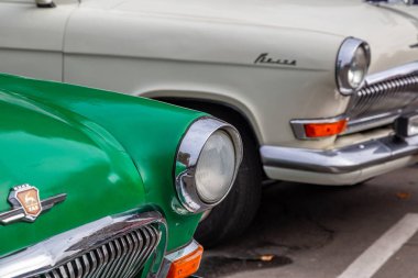 Ukrayna. Khmelnitsky' yi. Pazar, 29 Ocak 2019. Retro a geçit töreni