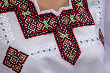 Vyshyvanok Geçit Töreni'nde geleneksel Ukrayna giysileri. natio