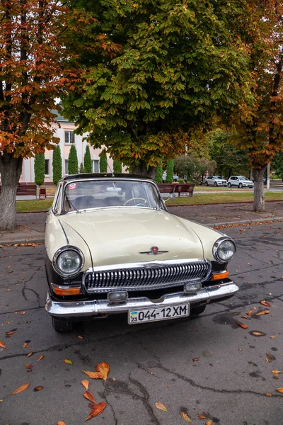 Oekraïne. Khmelnitsky. Zondag 29 januari 2019. Parade van retro a — Stockfoto