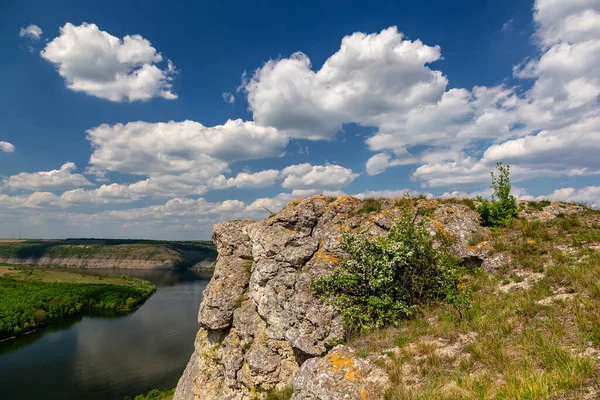 Beautiful View River Sunny Day Outdoor Recreation Dniester Grand Canyon — Stock Photo, Image