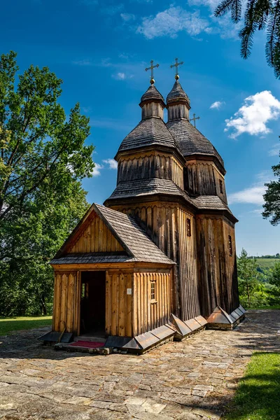 Gammel Trækirke Ukraine Rejser Ukraine - Stock-foto