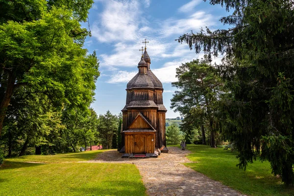 Gamla Träkyrkan Ukraina Resor Ukraina — Stockfoto