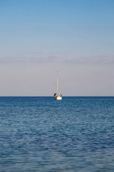 Beautiful Sandy Beach Sea Dzharylgach Island — Stock Photo, Image