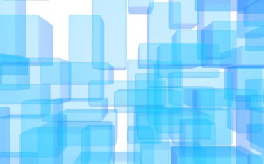 Mavi ve beyaz arka dijital ve teknoloji plan. Dikdörtgenler tekrarlayan olan desen