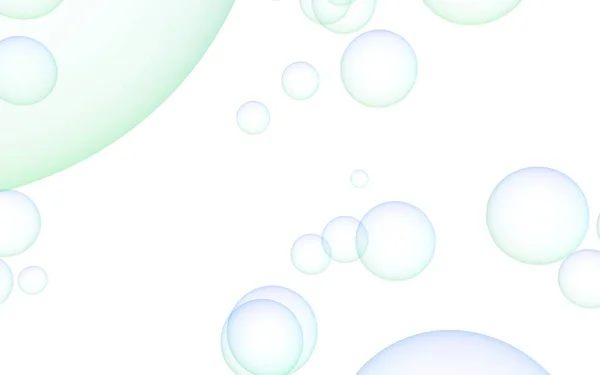 Light pastel colored background with green bubbles. Wallpaper, texture with bubbles. — Stock Photo, Image