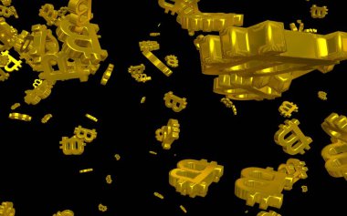 Dijital para birimi Bitcoin. Cryptocurrency grafik sanal ekran üzerinde. İş, finans ve teknoloji kavramı.