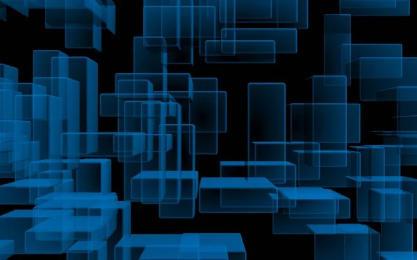 Μπλε και σκούρο αφηρημένη ψηφιακό και τεχνολογία φόντο. Το μοτίβο με επανάληψη ορθογώνια — Φωτογραφία Αρχείου