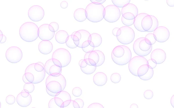 Lätta pastellfärgade bakgrunden med Rosa bubblor. Tapeter, textur med bubblor. 3D illustration — Stockfoto
