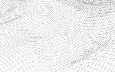 Beyaz arka planda soyut manzara. Siber uzay şebekesi. merhaba teknoloji ağı. 3d illüstrasyon