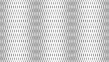 Beyaz arka planda siyah bal peteği. Kusursuz bir doku. İzometrik geometri. 3B illüstrasyon