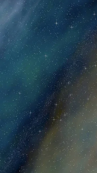 Πολύχρωμο και όμορφο φόντο χώρο. Στο διάστημα. Έναστρη διαστημική υφή. 3D απεικόνιση — Φωτογραφία Αρχείου
