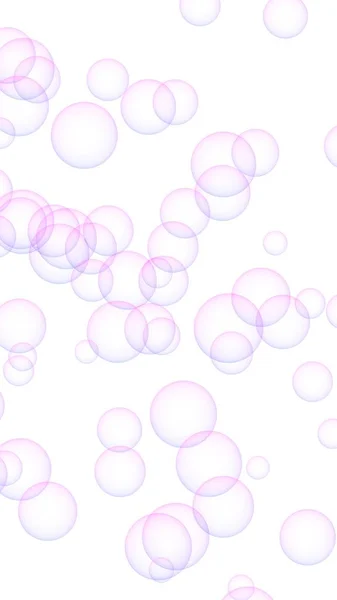 Fondo de color rosa con burbujas púrpuras. Fondo de pantalla, textura globos púrpura. Ilustración 3D — Foto de Stock