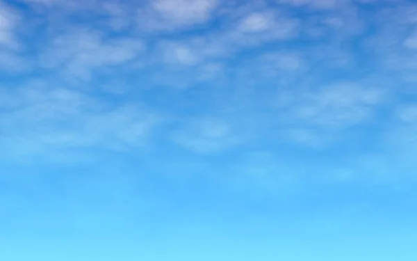 蓝天背景与白云。清晨，清澈的蓝天白云。3d 插图 — 图库照片