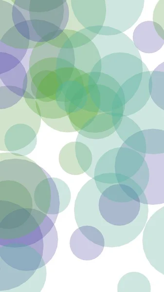 Multicolored translucent circles on a white background. 3D illustration — Stock Photo, Image