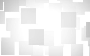 Beyaz soyut arka plan. Gri kareli puslu arkaplan. 3B illüstrasyon