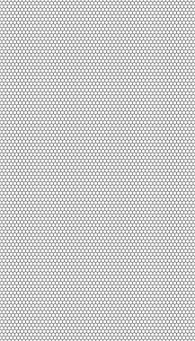 Beyaz arka planda siyah bal peteği. Kusursuz bir doku. İzometrik geometri. 3B illüstrasyon