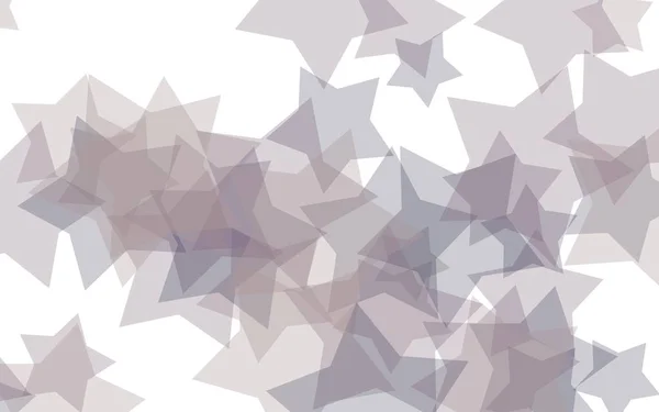 Estrellas grises translúcidas sobre un fondo blanco. Tonos grises. Ilustración 3D — Foto de Stock