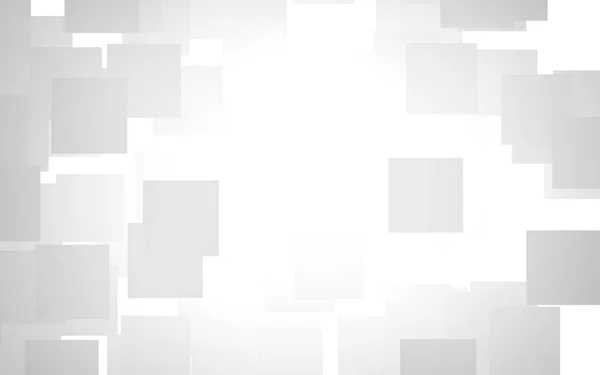 Белый абстрактный фон. Туманный фон с серыми квадратами. 3D иллюстрация — стоковое фото