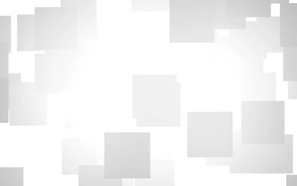 Λευκό αφηρημένο φόντο. Misty φόντο με γκρι τετράγωνα. 3D απεικόνιση — Φωτογραφία Αρχείου