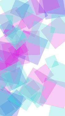 Beyaz arkaplanda çok renkli yarı saydam altıgenler. Dikey görüntü yönlendirmesi. 3B illüstrasyon