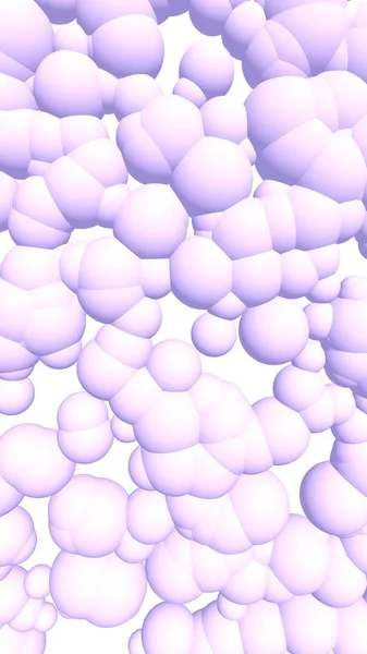 3D weergave foto van roze ballen. Abstract behang en achtergrond. 3D illustratie — Stockfoto