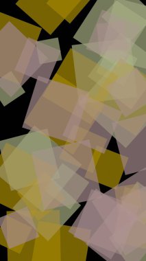 Koyu arkaplanda çok renkli yarı şeffaf altıgenler. Dikey görüntü yönlendirmesi. 3B illüstrasyon