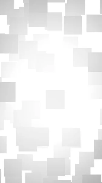 Witte abstracte achtergrond. Misty achtergrond met grijze pleinen. 3D illustratie — Stockfoto