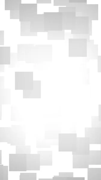 Bílé abstraktní pozadí. Mlhavé pozadí s šedými čtverci. 3D ilustrace — Stock fotografie