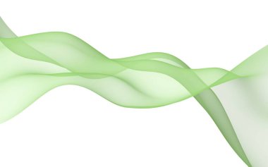 Sarı renk atkı. Soyut sarı dalga. Beyaz arka plan üzerinde parlak sarı şerit. Soyut sarı renk duman. Raster hava arka planı. 3d illüstrasyon