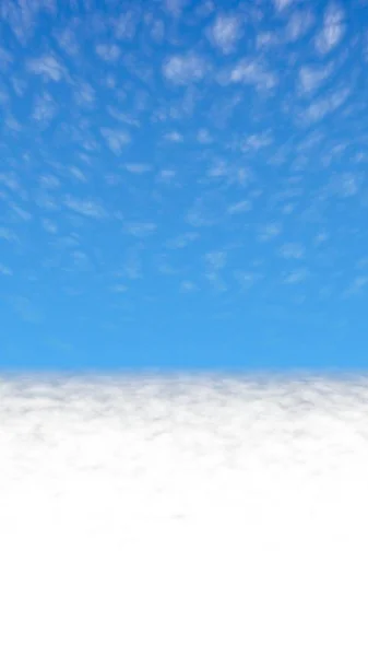 Blue sky background with white clouds. Cumulus white clouds in the clear blue sky in the morning. 3D illustration — Stock Photo, Image