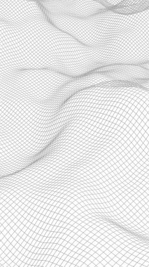 Beyaz arka planda soyut manzara. Siber uzay şebekesi. merhaba teknoloji ağı. 3d illüstrasyon