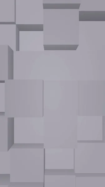 Abstract grijs elegante kubus geometrische achtergrond. Chaotisch geavanceerde rechthoekige staven. 3D Rendering, 3D illustratie — Stockfoto
