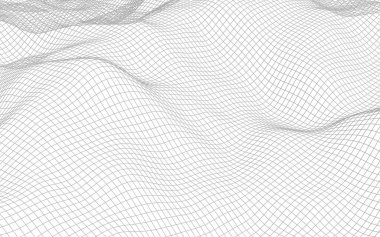 Beyaz arka planda soyut manzara. Siber uzay şebekesi. merhaba teknoloji ağı. 3d illüstrasyon