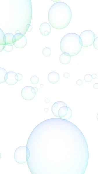 Licht blauwe gekleurde achtergrond met paarse bubbels. Behang, textuur paarse ballonnen. 3D-illustratie — Stockfoto