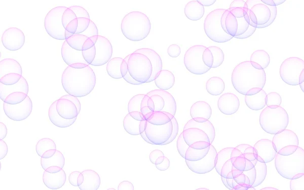 Warna merah muda latar belakang dengan gelembung ungu. Wallpaper, tekstur balon ungu. Ilustrasi 3D — Stok Foto