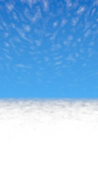 Blue sky background with white clouds. Cumulus white clouds in the clear blue sky in the morning. 3D illustration — Stock Photo, Image