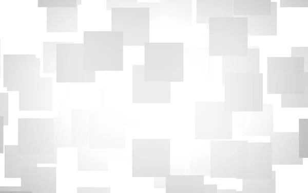 Fundo abstrato branco. Fundo enevoado com quadrados cinzentos. Ilustração 3D — Fotografia de Stock