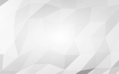 Beyaz soyut arka plan. Lowpoly arka planı. Buruşmuş kağıt. 3B illüstrasyon