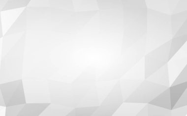 Beyaz soyut arka plan. Lowpoly arka planı. Buruşmuş kağıt. 3B illüstrasyon