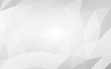 Beyaz soyut arka plan. Lowpoly arka planı. Buruşmuş kağıt. 3B illüstrasyon